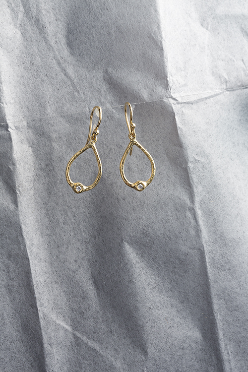 George Lifestyle, jewelry gold diamond earrings