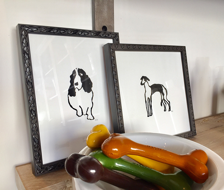 George Lifestyle, framed pet art, dogs